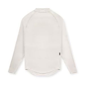ASRV SilverPlus Mock Neck Long Sleeve Large Ivory Cream color